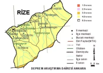 Rize’de Depremden Çok Heyelan Riski Baskın: Ancak Faylar Takipte